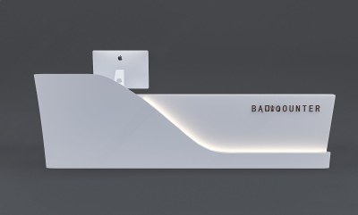 现代办公接待台3D模型下载